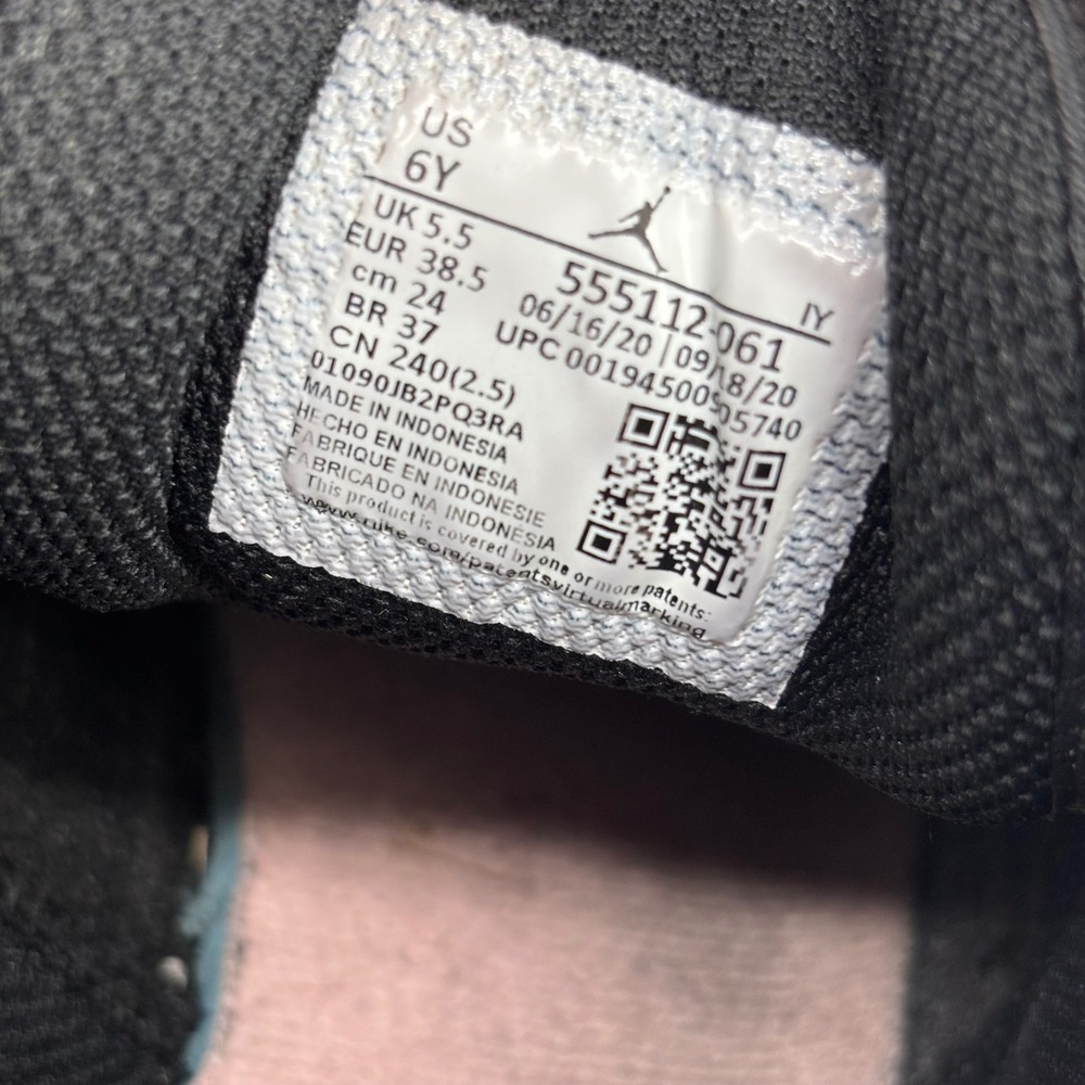 Jordan Air Jordan 1 Mid Kids 6Y Black Pink Quartz Sneakers Streetwear Classic - Picture 7 of 9